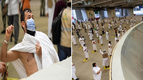 صور: ضيوف الرحمن يستقبلون أول أيام التشريق ويرمون الجمرات الثلاث