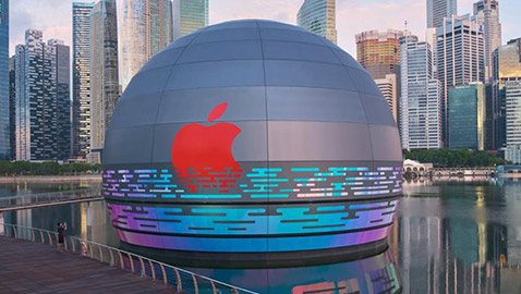 بالصور.. أول متجر يطفو على الماء لشركة آبل في العالم