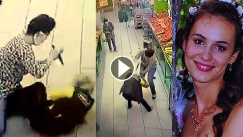 شاهد ملكة جمال وهي تنهال طعناً بالسكين على بائعة في متجر 