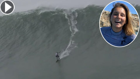 لقطة توقف القلب: برازيلية تحطم رقما قياسيا بركوب أكبر موجة أسطورية!