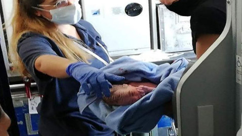يمنية تلد بطائرة مصرية وهدية للمولودة تجعلها تسافر مدى الحياة مجانا