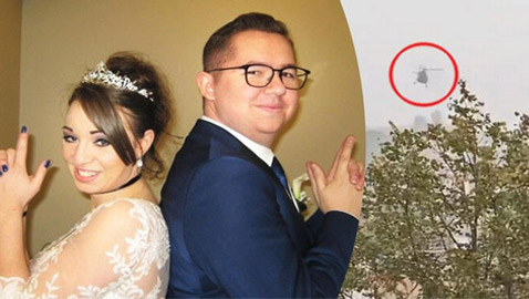 تعارفا وعقدا قرانهما بالسجن.. رجل يخطف مروحية لتهريب زوجته المعتقلة