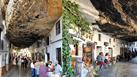 سكان يعيشون أسفل صخرة عملاقة بإسبانيا.. هل هذه أغرب المدن في العالم؟