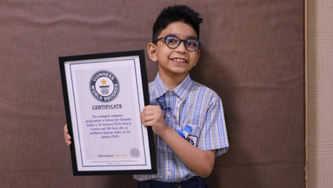 طفل هندي (6 سنوات) يدخل موسوعة غينيس كأصغر مبرمج كمبيوتر بالعالم