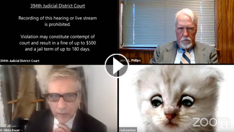 فلتر يحول محاميا لقطة أمام القاضي! 20 مليون مشاهدة للورطة التي وقع فيها