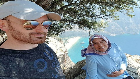 تركي التقط سيلفي مع زوجته الحامل ثم رماها من قمة جبل ليأخذ تأمينها!